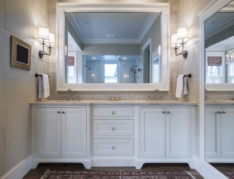 Bathroom with Floating Vanity and LED Lighting